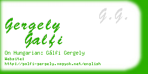 gergely galfi business card